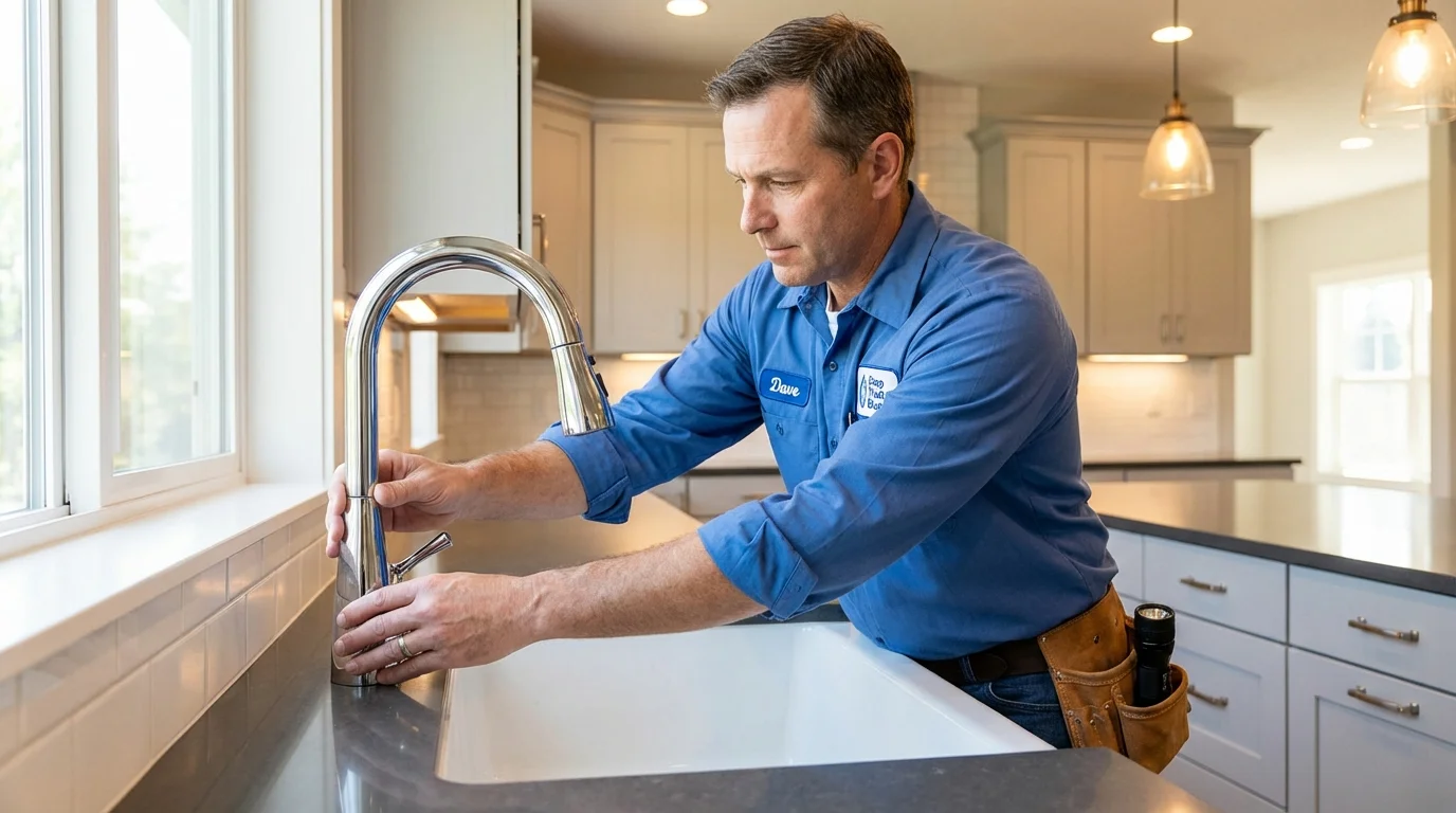 Kitchen faucet installation by Johns Plumbing LLC in Marfa