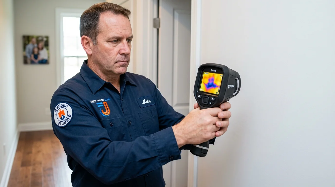Thermal imaging leak detection by Johns Plumbing LLC in Marfa